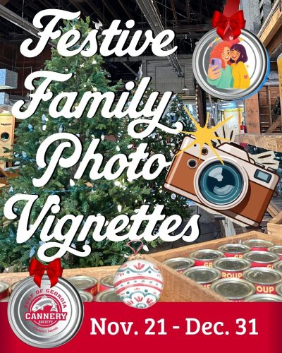 Festive Family Photo Vignettes at the Cannery